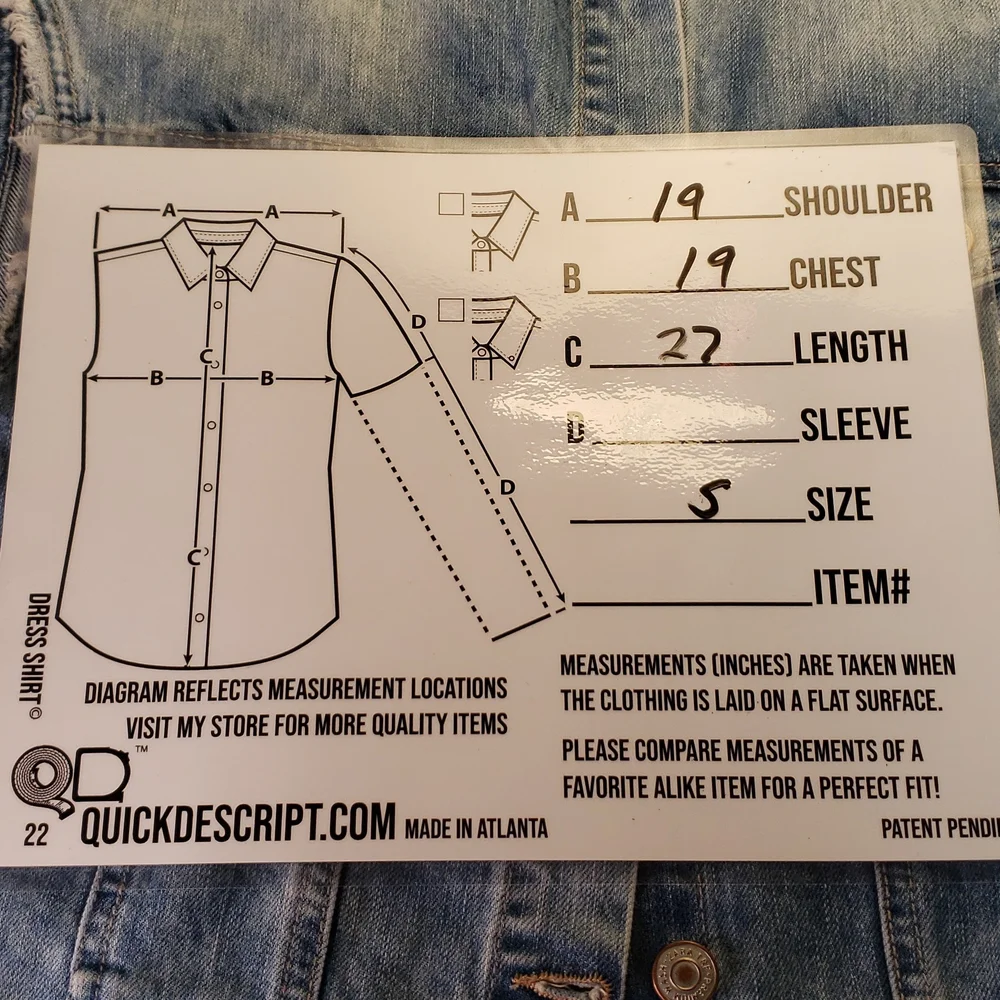 Zara size small  denim  Vest. F8 - Picture 8 of 9